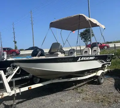 2008 Legend 16 Excite SC, Mercury 50HP and Trailer All vinyl deck, large platform and live well. 3 s...