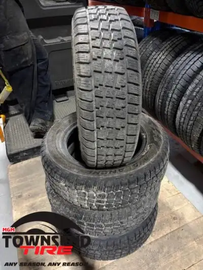 SET OF FOUR USED HERCULES AVALANCH XTREME WINTER TIRES 185/65R14 SOLD AS SET OF FOUR ONLY, PRICE INC...