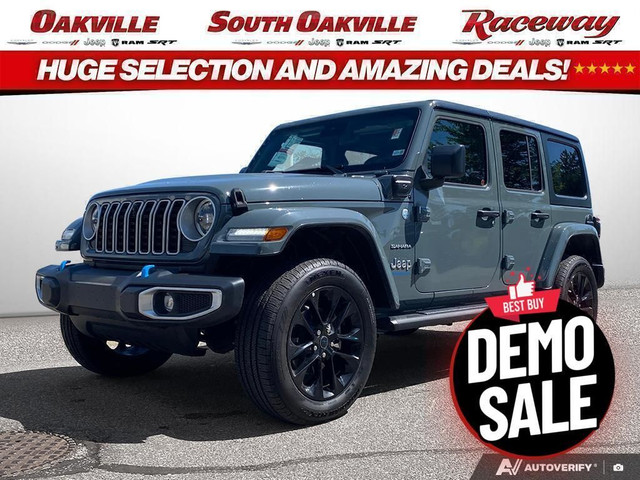 2024 Jeep Wrangler 4DR SAHARA | DEMO | HYBRID | NAV | PREMIUM AU in Cars & Trucks in Oakville / Halton Region