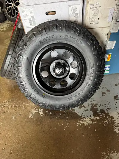 4 New 16 Fast Detour Off-Road Wheels w/ 265/70R16 Nitto Ridge Grappler Tires 5x127 Set of four (4) b...