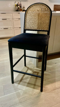 Cane counter stool