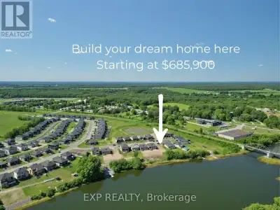 BUILD YOUR DREAM WATERFRONT HOME on the last remaining waterfront lot in Casselman, built by Solico...