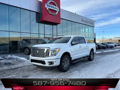 2018 NISSAN TITAN PLATINUM RESERVE 4X4 * ACCIDENT FREE CARFAX * LOW KM * 360 CAMERA FEATURES INCLUDE...