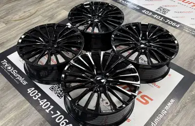 Replica GM281 Gloss Black Rims Fits Cadillac Escalade, Yukon Denali, GMC/Chevy 1500 -Wheel Size: 24x...