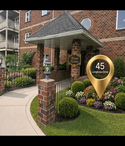 Move in to Langbrae Manor Suites, a beautiful bricked building, with timeless asthetics, design and...