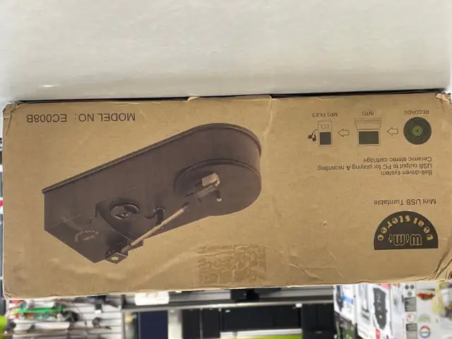 WiMi Real Stereo Mini USB Turntable EC008B - BRAND NEW in Other in Oakville / Halton Region - Image 2