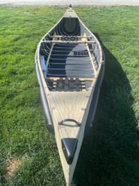 NEW Sportspal 12' aluminum pointed back canoe with paddles
