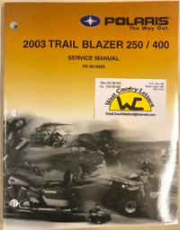 Bk. 2003 POLARIS 9918059 TRAIL BLAZER 250/400 SHOP MANUAL