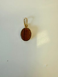 Small 14K Gold Pendant w Tigers Eye Hamilton Ontario Preview