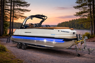 2026 Princecraft Vogue 25 WRL DEMO Mercury 350HP V 10 Verado Features: Metallic White Platinum Editi...