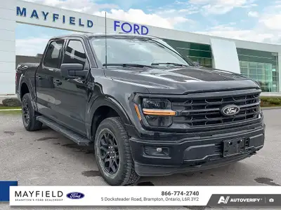 2024 Ford F-150 XLT Black Metallic 301A 145 WB XLT BLACK APPEARENCE PKG 360 DEGREE CAMERA FORD PASS...
