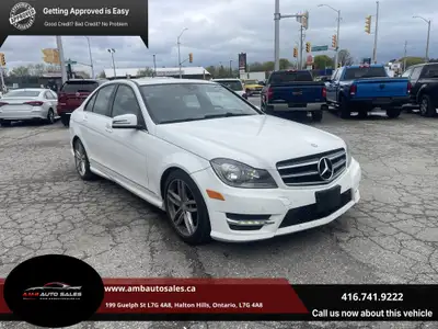 White 2014 Mercedes-Benz C300 For $6 ,970 plus HST and licensing. NOT CERTIFIED DUE TO AGE OR MILEAG...