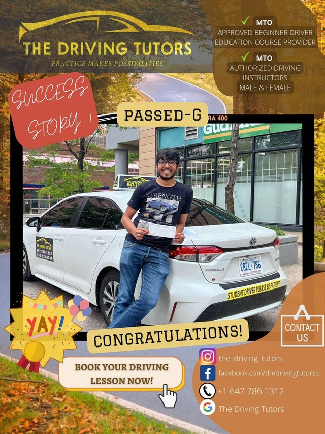 MTO Driving School, G & G2 Driving Lesson, Driving Instructor Other