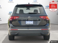 New Price! Odometer is 13972 kilometers below market average! Deep Black Pearl 2024 Volkswagen Tigua... (image 3)