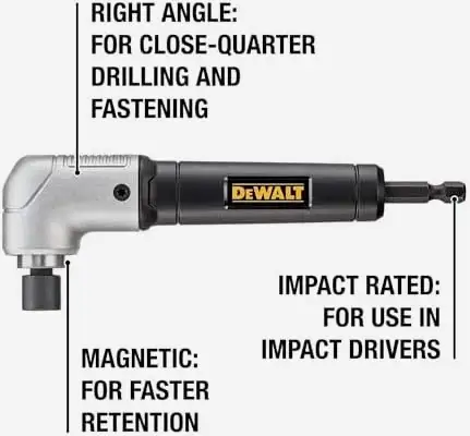 DEWALT DWARA120 Adapter - Fits Most Drills, 1/4 Hex in Power Tools in Oshawa / Durham Region - Image 3