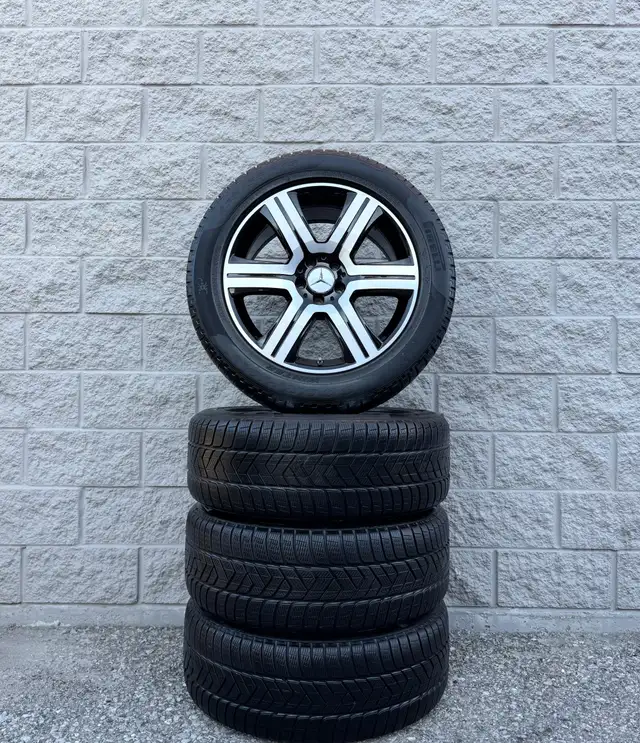 (80%) 4x MB GLC 43 AMG 19" OEM RunFlat Winter Wheels Package in Tires & Rims in City of Toronto - Image 2