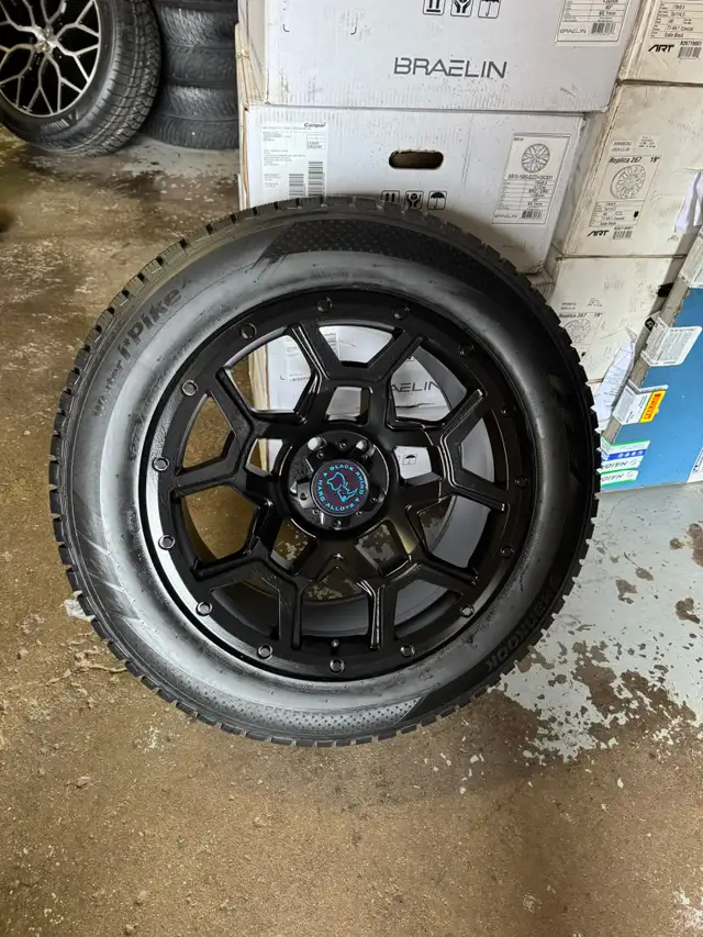 Four New 20 inch 5x127 BlackRhino Rims& 275/55R20 Hankook winter in Tires & Rims in Oakville / Halton Region - Image 7