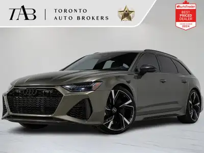 This 2023 Audi RS 6 is a Canadian vehicle with remaining manufacturer warranty coverage until Decemb...