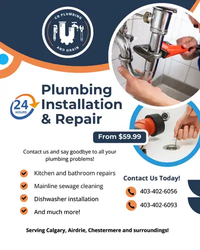 STARTING AT ONLY $59.99 Alberta-Licensed & Insured Professionals. Reliable Fast and Affordable. Call...
