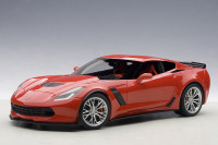 CHEVROLET CORVETTE Z06 COUPE TORCH RED 1:18 BY AUTOART MODELS