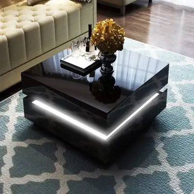 NEW LED HIGH GLOSS COFFEE TABLE, View more