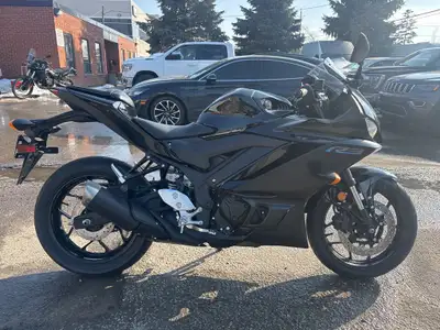 Check out this 2023 Yamaha R3 ABS with only 18kms ~ NOT A MISPRINT ~ Be sure to follow us on Instagr...