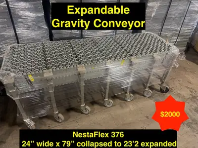 Used Expandable Heavy Duty Conveyors - 24" wide x 79" to 23'2 op, View more