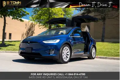 2020 Tesla Model X Long Range AWD finished in Blue delivers cutting-edge electric performance, premi...