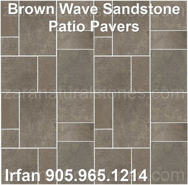 Brown Wave Patio Pavers Brown Wave Flagstone Pavers in Outdoor Décor in Markham / York Region