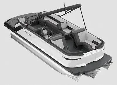 The Cruise 22 MAX Switchback features a portside switchback lounger with a navigator helm. With max...