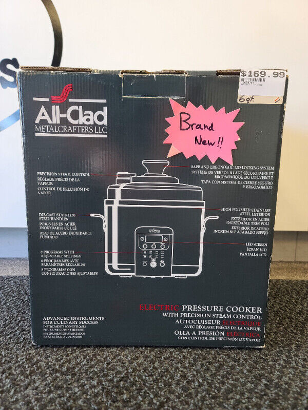 All-Clad 6 Quart Electric Pressure Cooker CZ720051- BRAND NEW in Other in Oakville / Halton Region