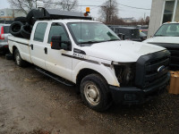 2011 FORD F250  ** PART OUT ** WHITE - 4 DOOR - LONG BED - GAS