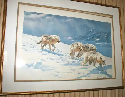 Framed "WOLF PRINTS", View more