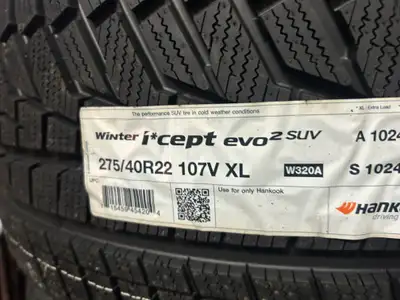 These are NEW Hankook Winter i*cept evo2 TOP-LINE Winter tires . 275 40 22 HERE IS A DEAL! NEW - NEV...