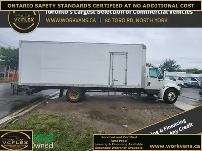 2018 International 4300 - 26Ft Box with 3300LB Lift Gate & Pull Out Ramp - Side Door - Equipped with...