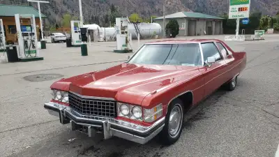 1974 Cadillac Coupe Deville Beautiful black interior. Super nice soft factory perfect Condition Blac...