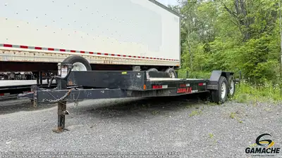 Trailer - # STOCK: R-905368 2021 CONQUR INDUSTRIES 20' FLAT BED (EEW147-20 DOUBLE A TRAILERS) REMORQ...