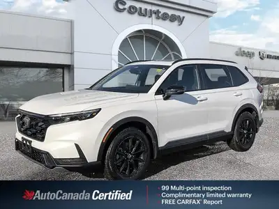 One Owner | No Accidents CR-V Hybrid Sport is a very popular trim level and sell quickly-- don't mis...