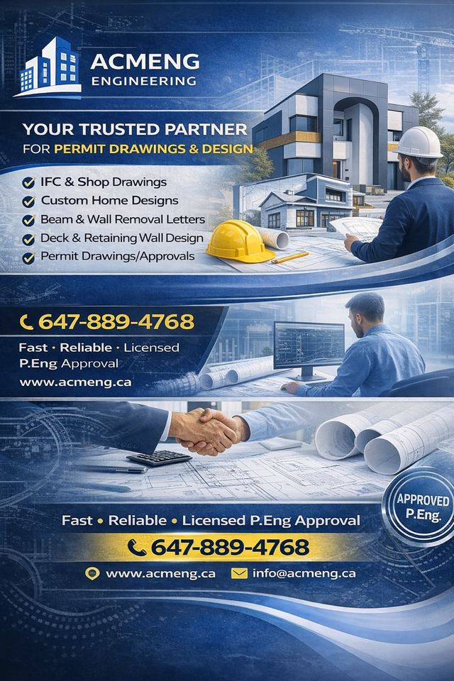 BUILDING PERMIT - ARCHITECTURAL AND STRUCTURAL PERMITS-BASEMENT in Renovations, General Contracting & Handyman in City of Toronto - Image 8