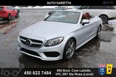 2017 Mercedes-Benz C-Class 2017 MERCEDES-BENZ C300 4MATIC CONVERTIBLE SPORT AMG PACK, 72.713 KM, JAM...