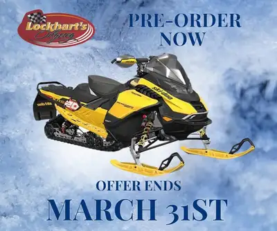 PRE-ORDER YOUR 2027 SKI-DOO OFFER ENDS MARCH 31 Choose one: 4-Year Warranty Trade-In Credit Parts &...