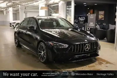 This Mercedes-Benz AMG CLA 35 has a dependable Intercooled Turbo Gas/Electric I-4 2.0 L/121 engine p...