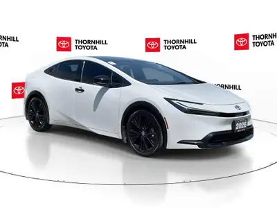 Thornhill Toyota Proudly Presents This White 2026 Toyota Prius Plug-In Hybrid PHEV with XSE NIGHTSHA...