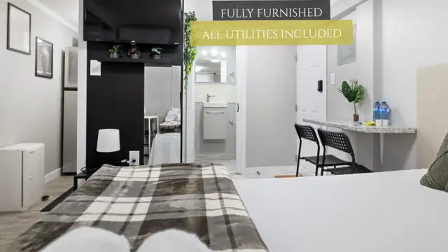 C18 UNIT C - STUDIO – FULLY FURNISHED | ALL UTILITIES in Long Term Rentals in Moncton - Image 2