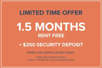 1.5 Months Rent Free + $250 Security Deposit Shared Accommodations View shared living options Visit...