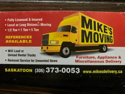 Mike's Moving & Delivery : serving the prairies over 30 years, View more