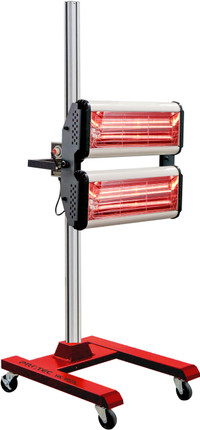 Infrared heat lamp for body shop