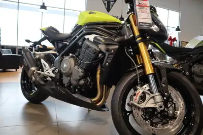 Argyll Motorsports 2026 Triumph Speed Triple 1200 RX Triumph Racing Yellow Pure. Focused. Track Read...