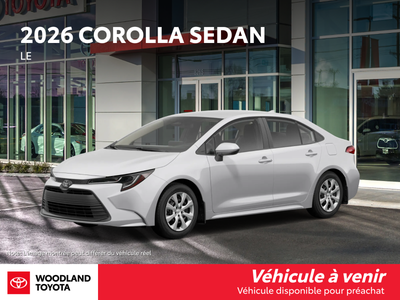 COROLLA LE CVT À chacun sa Corolla Existe-t-il une voiture parfaite pour tout le monde? Seule la Toy...
