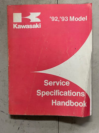 Sm316 '92- 93' Service Specifications hand book MotoCyl ATV Mule
